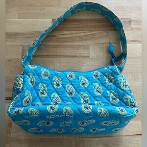 Vera Bradley Bermuda Blue Paisley Shoulder Bag